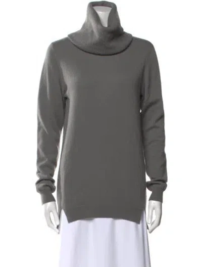 Pre-owned Joseph Cashmere Turtleneck Sweater In Gray