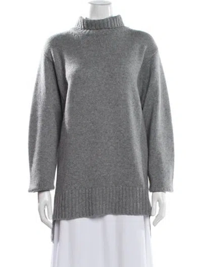 Pre-owned Joseph Cashmere Turtleneck Sweater In Gray