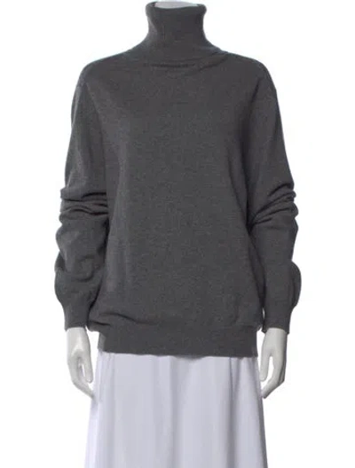 Pre-owned Joseph Cashmere Turtleneck Sweater In Grey