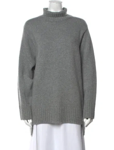 Pre-owned Joseph Cashmere Turtleneck Sweater In Grey
