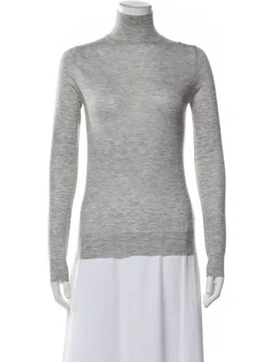 Pre-owned Joseph Cashmere Turtleneck Sweater In Grey