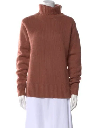 Pre-owned Joseph Cashmere Turtleneck Sweater In Pink