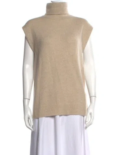 Pre-owned Joseph Cashmere Turtleneck Sweater W/ Tags In Neutrals