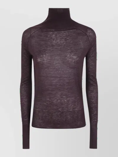 Joseph Cashmere Turtleneck Sweatshirt In Purple
