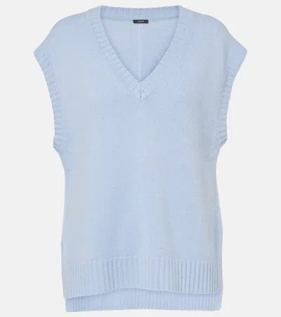 Joseph Cashmere Vest In Blue