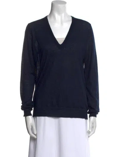 Pre-owned Joseph Cashmere V-neck Sweater In Black