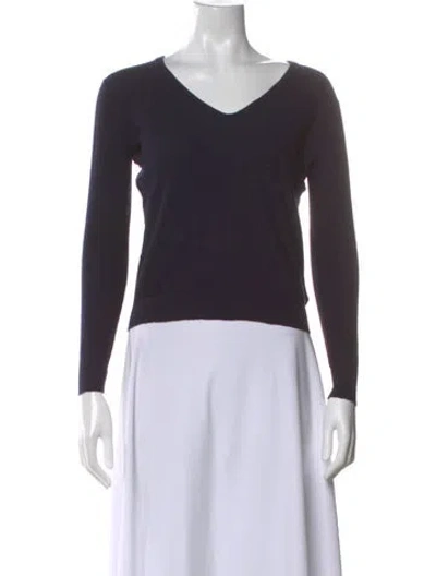 Pre-owned Joseph Cashmere V-neck Sweater In Black
