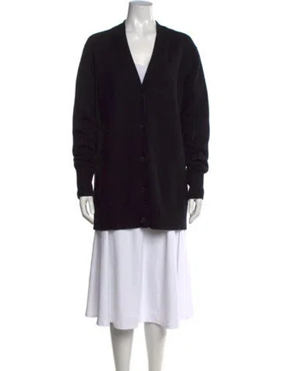 Pre-owned Joseph Cashmere V-neck Sweater In Black