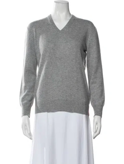 Pre-owned Joseph Cashmere V-neck Sweater In Blue