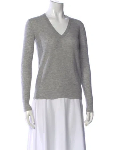 Pre-owned Joseph Cashmere V-neck Sweater In Gray