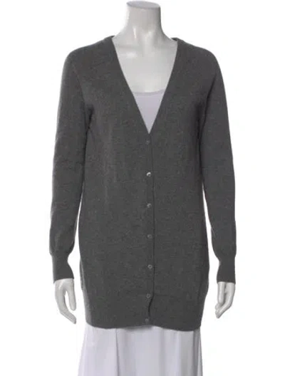 Pre-owned Joseph Cashmere V-neck Sweater In Gray