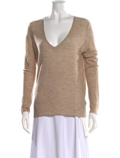 Pre-owned Joseph Cashmere V-neck Sweater In Neutral