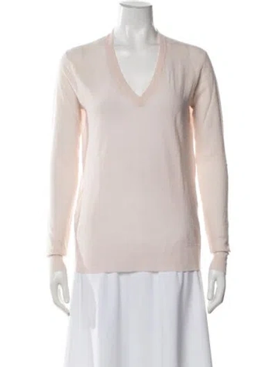 Pre-owned Joseph Cashmere V-neck Sweater In Neutrals