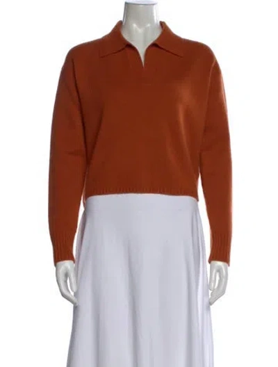 Pre-owned Joseph Cashmere V-neck Sweater In Orange