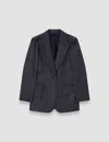 Joseph Patch-pocket Single-breasted Blazer In Gray