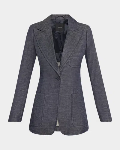 Joseph Cassini Single-button Denim Jacket In Blue