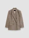 Joseph Castel Wool Bamboo Jacket In Escargot Melange