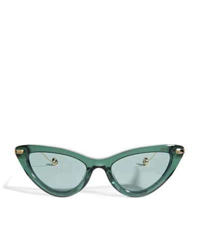 Joseph Cat Eye Laarous Sunglasses In Green