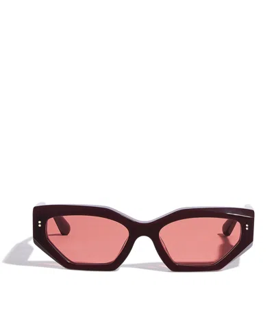 Joseph Cat Eye Souk Sunglasses In Red