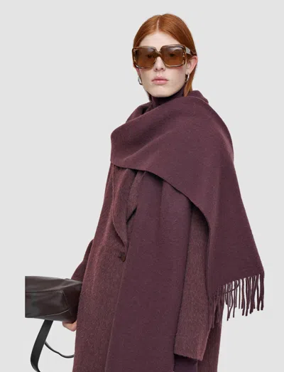 Joseph Cecile Wool Scarf In Purple