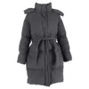 Joseph Celida Belted Down Coat In Grey Wool In Gray