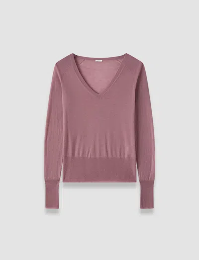 Joseph Cetus Cashair V Neck Jumper In Black