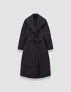 Joseph Charlot Padded Duck Down Coat In Black