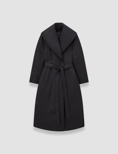Joseph Charlot Padded Duck Down Coat In Black