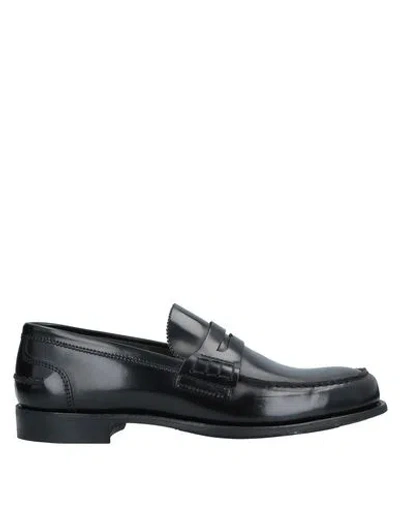 Joseph Cheaney & Sons Man Loafers Black Size 7 Soft Leather In Multi