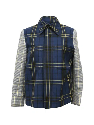 Pre-owned Joseph Checked Overshirt In Blue