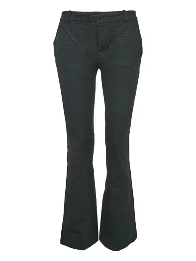 Pre-owned Joseph Check-pattern Trousers In Black