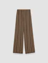 Joseph Chevron Jacquard Knitted Trousers In Black/oak