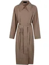 Joseph Chiswick Coat Rainwear In Escargot