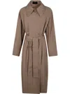 Joseph Chiswick Coat Rainwear In 褐色