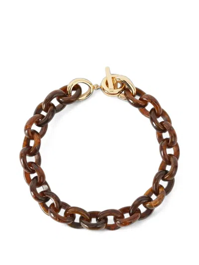 Joseph Chunky-link Toggle-fastening Necklace In Brown