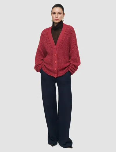 Joseph Cirrus Wool Cashmere Cardigan In Pink