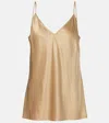 Joseph Clea Silk Satin Camisole In Beige