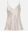 Joseph Clea Silk Tank Top In Gold