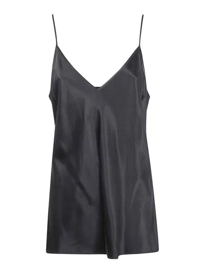 Joseph Clea Top Blouse Silk Satin In Black