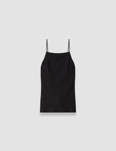 Joseph Cloe Leopard Jacquard Camisole In Black