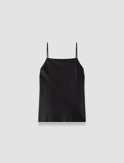 Joseph Cloe Silk Satin Camisole In Black