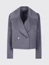 Joseph "delano" Jacket Double Face Cashmere In Gray
