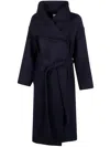 Joseph Wool Blend Fitted Coat In Black