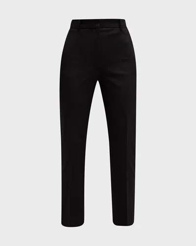 JOSEPH COLEMAN CROPPED HIGH-RISE GABARDINE PANTS