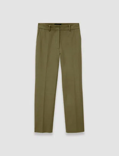 Joseph Gabardine Stretch Coleman Trousers In Dark Olive