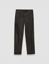 Joseph Coleman Leather Stretch Trousers In Black