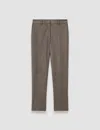 Joseph Womens Mushroom Coleman Straight-cut Leather Trousers In Green