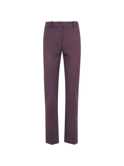Joseph Coleman Long Tailored Trousers In Purple