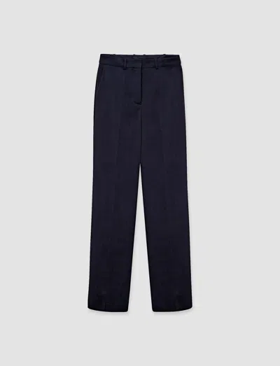 Joseph Coleman Tailoring Wool Stretch Trousers In Blue