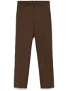 Joseph Gabardine Stretch New Eliston Trousers In Brown